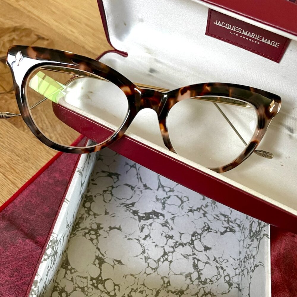 Jacques Marie Mage Limited Edition Rose Gold Joan Cateye Eyeglass Frame